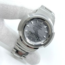 Orologio Casio G Shock AWM 500D Radio Solare Full Metal Bracciale in acciaio ...