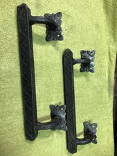 2 Pezzi  VECCHIO MANIGLIONE MANETTONE PER PORTE PORTONCINI PORTONE In Ferro