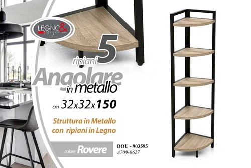 Scaffale angolare libreria - angolare,