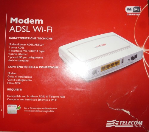 Telecom modem adsl - adsl, usato