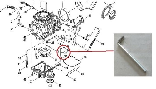 Asta pompa acceleratore carb