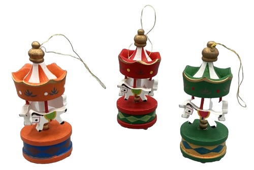 Giostra in legno cavallo - 3,