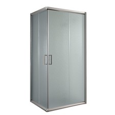 BOX CABINA DOCCIA BAGNO VETRO 90x90 QUADRATO ANGOLARE CRISTALLO SCORREVOLE