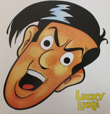 1985 LUCKY LUKE Mask 9.5" x