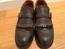 Scarpe donna stringate in pelle Marrone