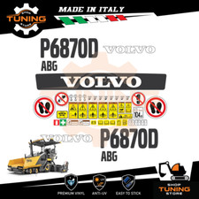 Kit Adesivi Mezzi da Lavoro Volvo Vibrofinitrice P6870D ABG