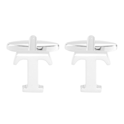 Men silver letter initial - letter, t