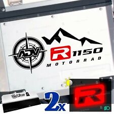 2pz Adesivi Nero Rosso