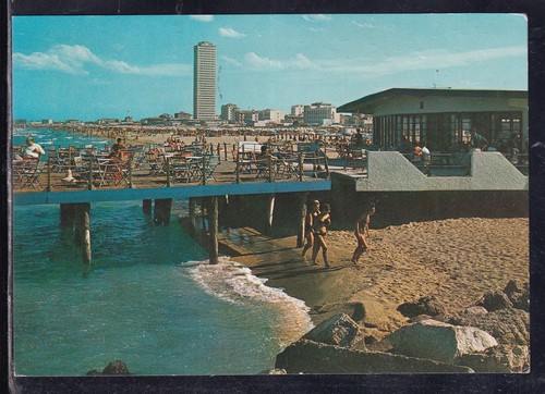 Cartolina cesenatico spiaggia - cartolina,