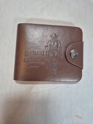 Bailini brown bifold wallet - brown,