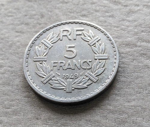 Monnaie france francs 1949 - france, 5