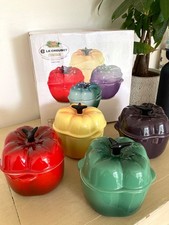 Le Creuset Mini Pepper Cocotte Quartet: raro gres da collezione, scatola originale