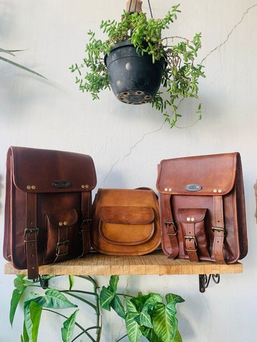Borsa messenger vera pelle - in,