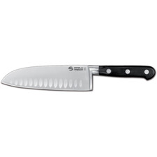 Coltello Santoku alveolato 18cm Chef Sanelli Ambrogio verdure Made in Italy