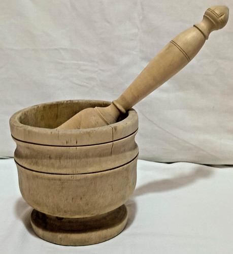 Antico mortaio legno - antico,