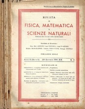 Rivista di Fisica, Matematica
