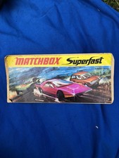 Adesivo Vetrofania Negozio Matchbox Superfast Vintage Originale Anni 60/70