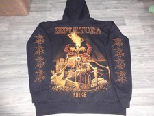 Sepultura Hoodie Zipper Total Sold Out Thrash Metal Sarcofago Beherit Sodom