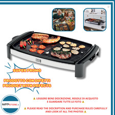 Griglia Elettrica BBQ LEBEN LANG 2200W Teppanyaki XXL 4-8 Persone Piastra