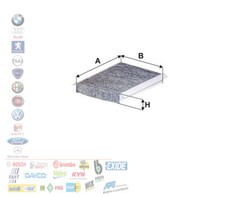 FILTRO ABITACOLO CARBONI ATTIVI FIAT 500L 500X JEEP COMPASS RENEGADE 1.3 1.6 2.0