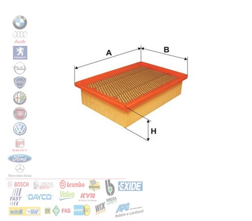 Filtro aria alfa romeo 145 - aria,