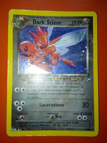 Pokemon card dark scizor neo - scizor,