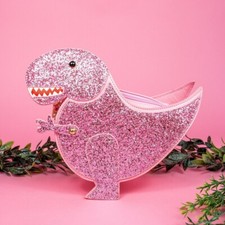 Borsa a mano DINO ROSA GLITTER
