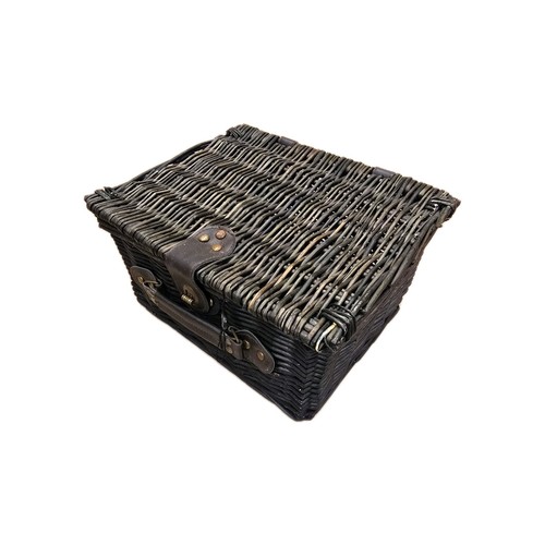 Vintage wicker basket storage - wicker,