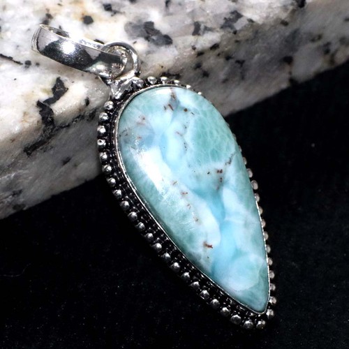 Ciondolo larimar argento 925 - ciondolo,