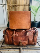 Borsone uomo 24" vera pelle