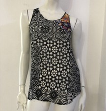 DESIGUAL Black White Beaded