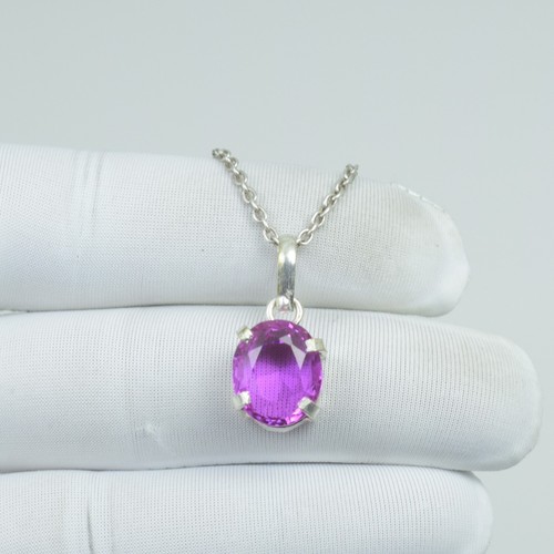 Collana con zaffiro - , in