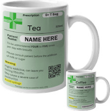 Novità Tazza Personalizzata Prescrizione Medico Personalizzata Tazze Divertenti per Uomo Nome