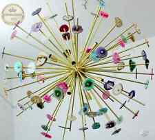 Grande Agata Lampada Naturale Sassi Luci Premium Ottone Illuminazione