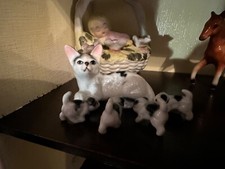 porcellana mamma gatta e