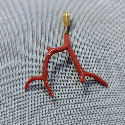 Ciondolo ramo corallo - , rosso