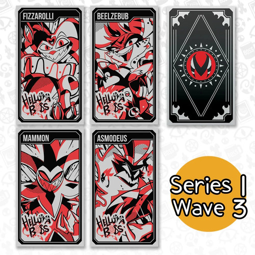 Helluva boss metal card - boss, set