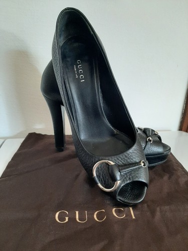 Scarpe gucci nero peep - scarpe,