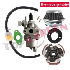 Carburateur Pocket Bike + Filtre Air Embrayage pour 47cc 49cc ATV Dirt Mini Moto
