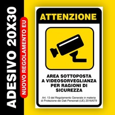 ADESIVO CARTELLO AREA