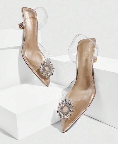 Tacco punta con strass - tacco,