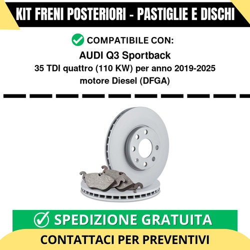 Kit freni posteriori - kit,