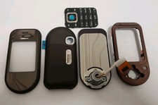 100% Originale Nokia 7373 / 7370 Custodia Ricambi Set Completo Marrone Caffè 