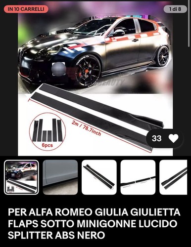 Minigonne flaps per alfa - minigonne,