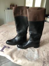 stivali donna church's 39 pelle bicolore tipo cavallerizza usati due volte 