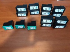 hp cartucce originali VUOTE senza inchiostro n.12 cod.339+n.3 cod.344 (n.15 tot)