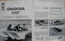 GRAZIOSA FIART SCAFO BARCA TEST RIVISTA NAUTICA 1968 