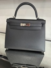Hermes kelly black silver - kelly,