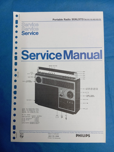 Radio philips 90al970 - radio,
