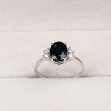Anello zaffiro blu - anello, in